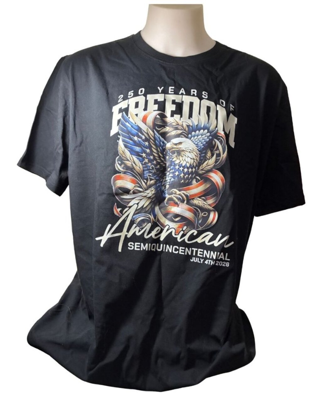 250 Year of Freedom Black Tee New